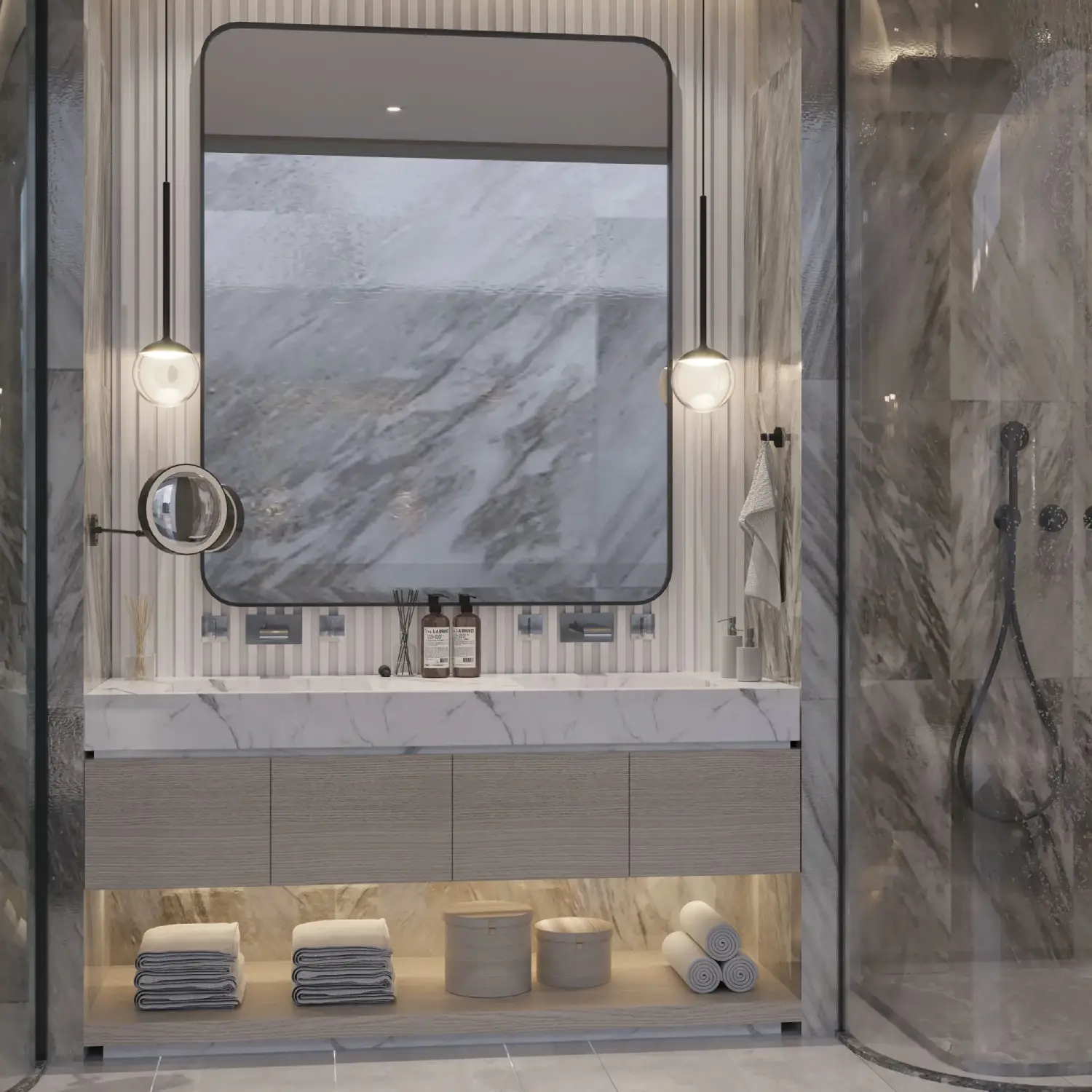 Lampa Wisząca Orra 1xLED czarna PL0105-BK (2)