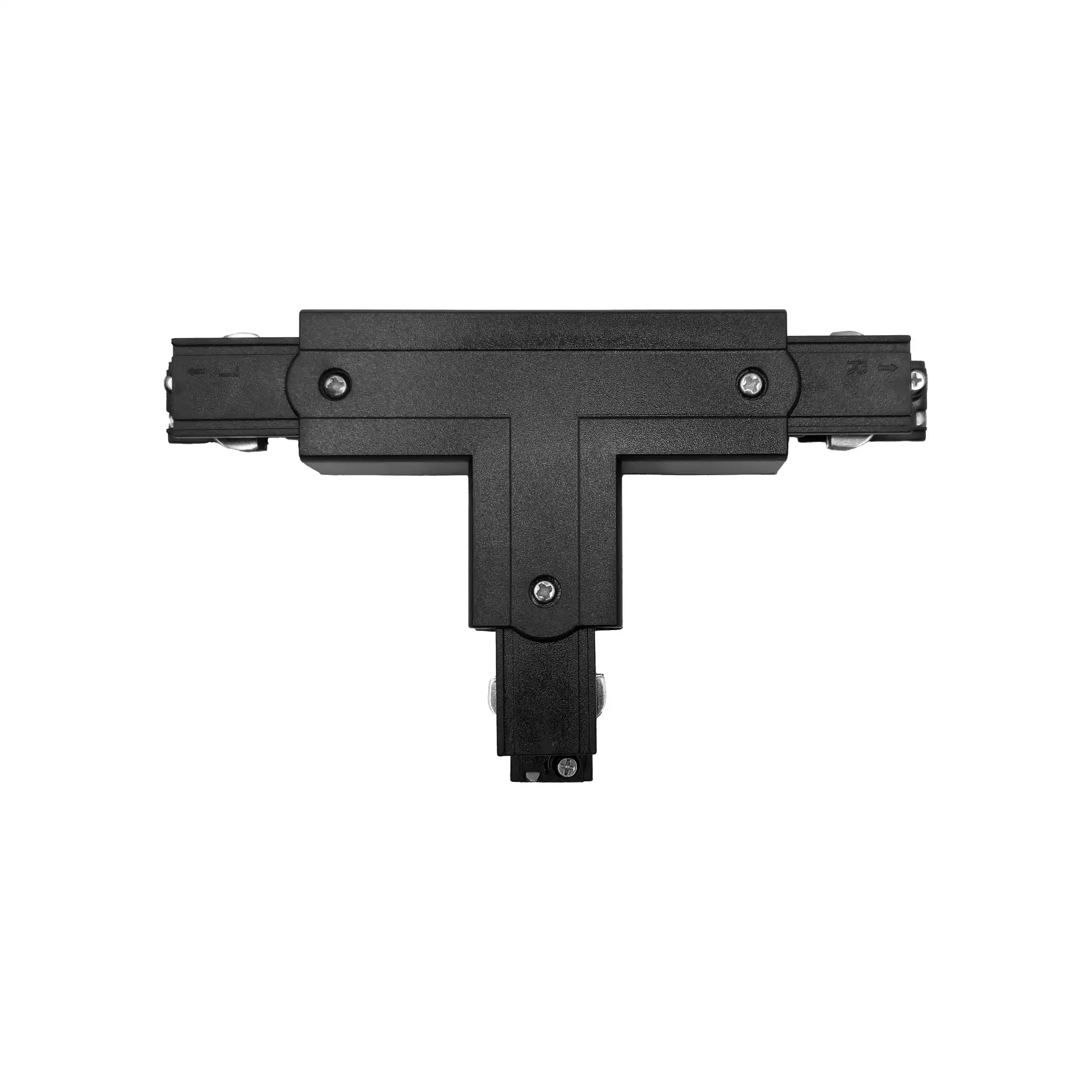 Łącznik T lewy do szyn 3F czarny TRA-TL-BK (1)