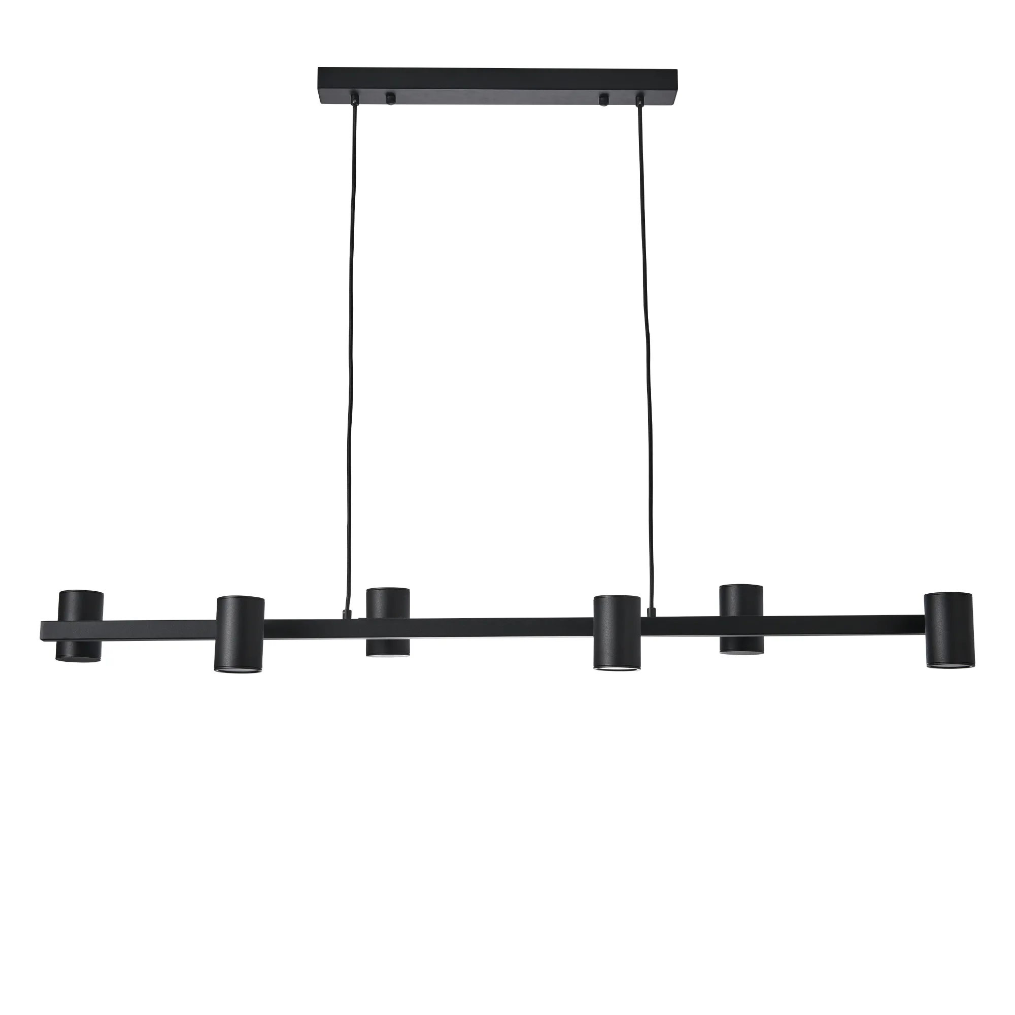 Lampa Wisząca Noe Long 6xGU10 czarna PL0111-BK (1)